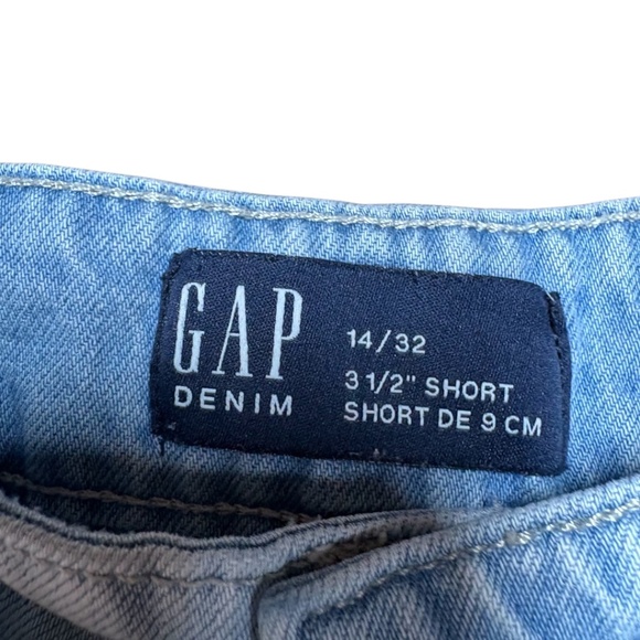 GAP Light Blue High Waist Women's Shorts - Picture 3 of 7